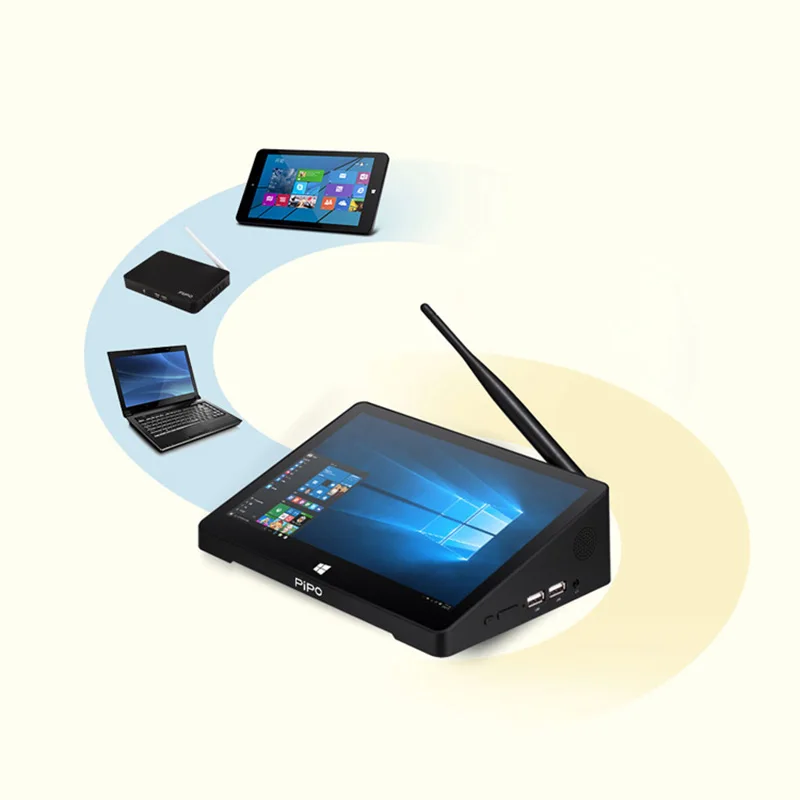 Горячая-Pipo X9S Win 10 Мини ПК в тел Cherry Trail Z8350 четырехъядерный 1920X1080P 2G/32G Smart tv Box Bluetooth 4,0 HD медиаплеер 8,9