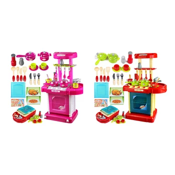 

1set Portable Electronic Children Kids Kitchen Cooking Girl Toy Cooker Play Set