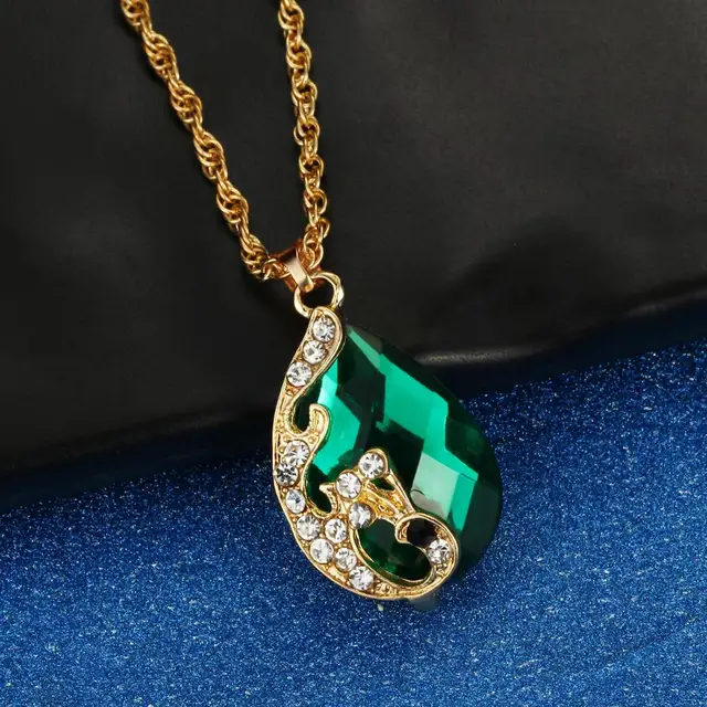 Ochuks African Crystal Gold 3pcs Jewelry Set - Image 2