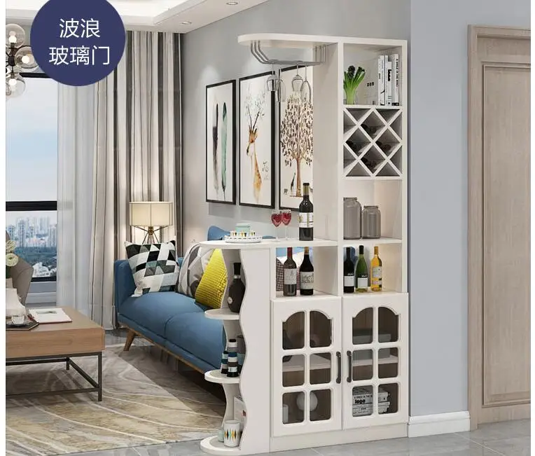Porch partition cabinet shoe cabinet modern simple hall living room decoration dining room screen shelf wine