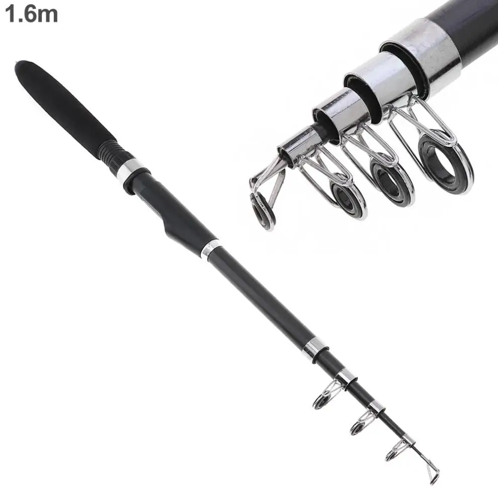 

Telescopic Fishing Rods Portable 1.6M Ultralight Glass Fibre Telescopic Fishing Rod Sea Rock Rod