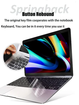 

KPAN EU/UK/ US Type Original version TPU Clear Keyboard Cover For Macbook Pro 16 inch 2019 A2141Touch Bar keyboard Film Liquid