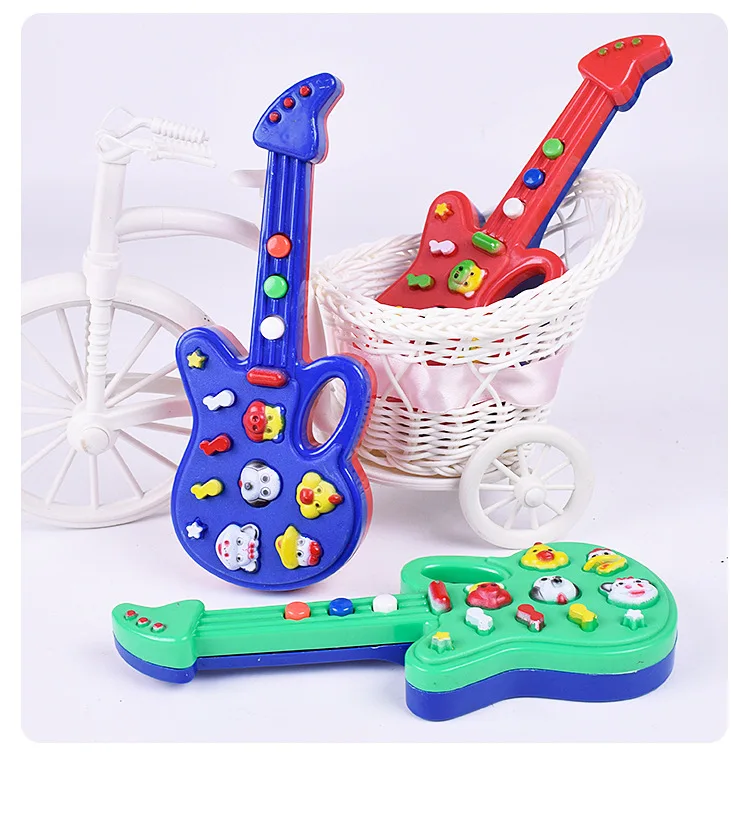 Multi-functional Cartoon Animal Music Electronic Guitar with 12 Nursery Rhymes Toys for Children And Infants