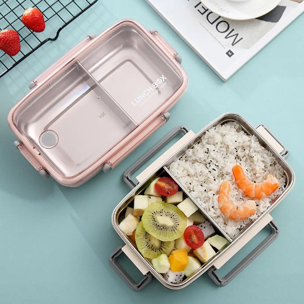 

Bento Lunch Box Food Container Stainless Steel Multilayer Insulation Microwave For Kids School Sandwich Metal Fruit Picnic A20