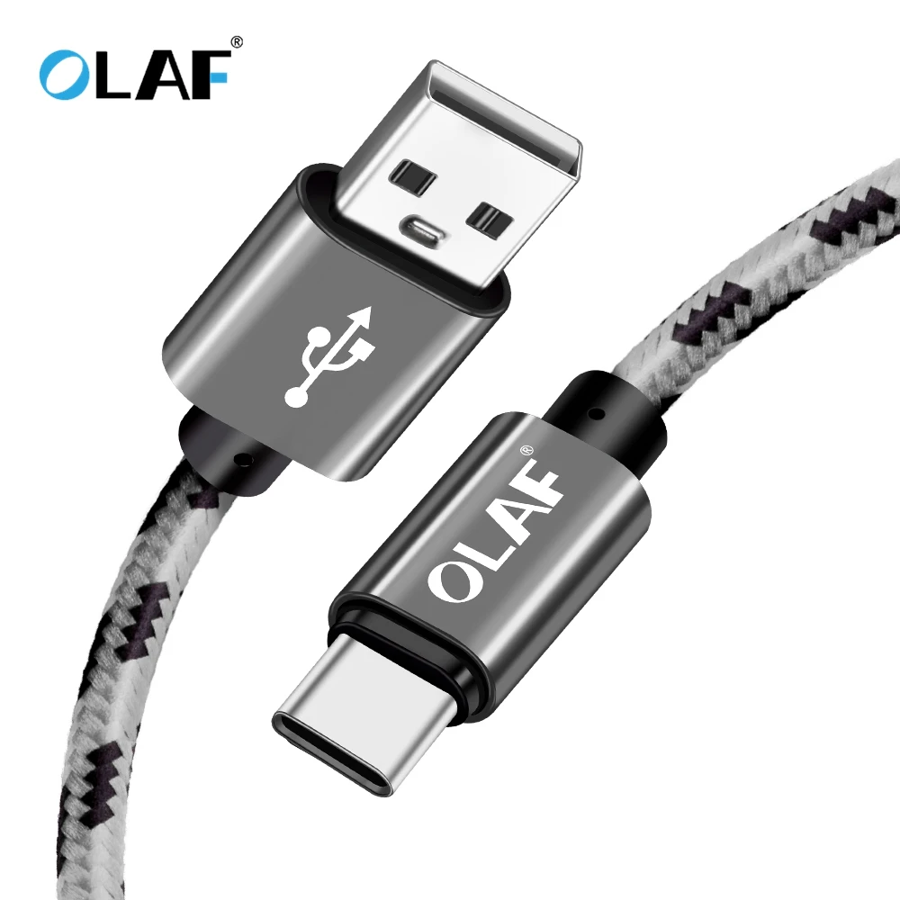 Олаф usb type-C кабель для быстрой зарядки USB C кабель для samsung Galaxy S9 S8 Note 9 USB C кабель для зарядки и передачи данных для One Plus 6 5t