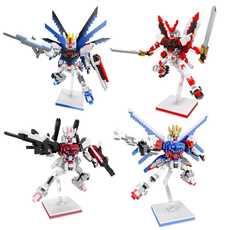

Gundamed Robot Mini Building Block Plastic 3D Diamond Assembly Model Educational Toys New Arrivals Bricks For Collection