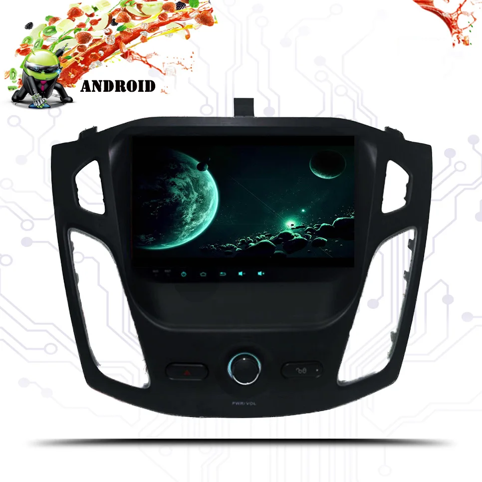 2 din Android 9 0 Восьмиядерный автомобильный dvd плеер GPS Navi для Ford Focus 2012 2015 2018 с аудио