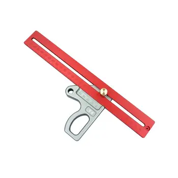 

Precision Measuring Woodworking Scribe T-type Ruler Hole Gauge Aluminum Crossed Feet crossed-out tool N1HF