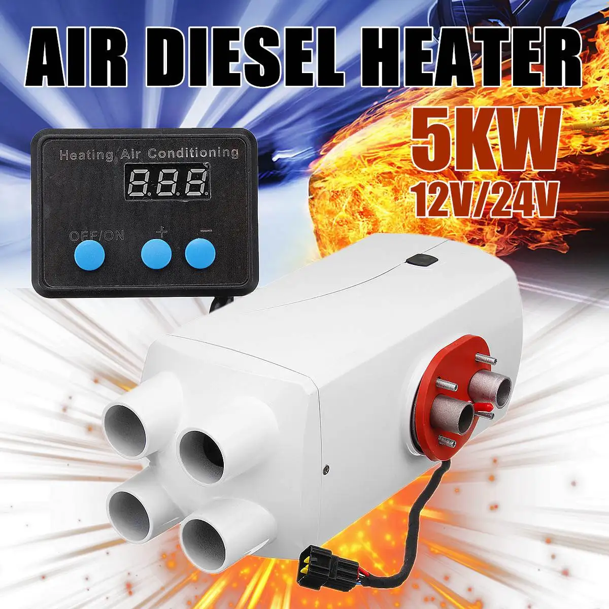 5000W фары для автомобилей воздушный дизельный Обогреватель 12 V/24 V для грузовых автомобилей Мотор-домов лодки ВАН автоматический Управление Технология ЖК-дисплей монитор Отопление кабины