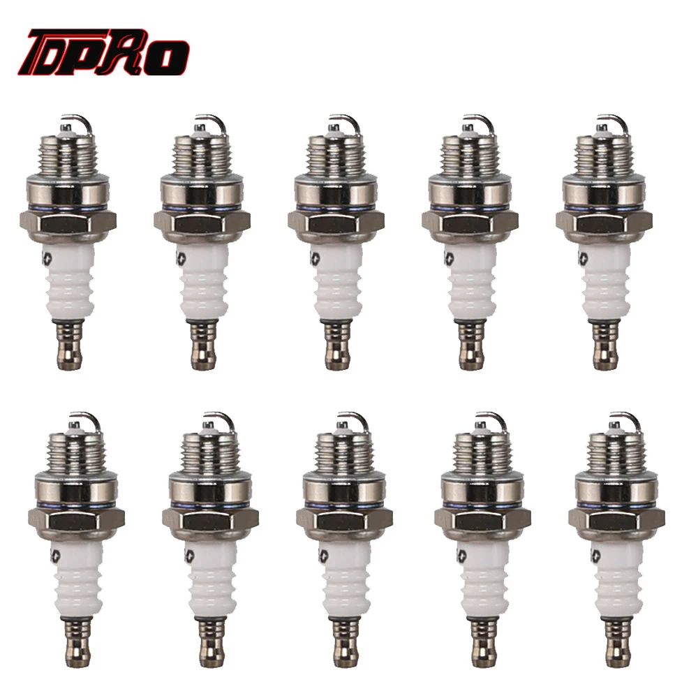 TDPRO газонокосилка 5 шт./10 шт. Свеча зажигания для 2 тактного 47cc 49cc 66cc 80cc мини