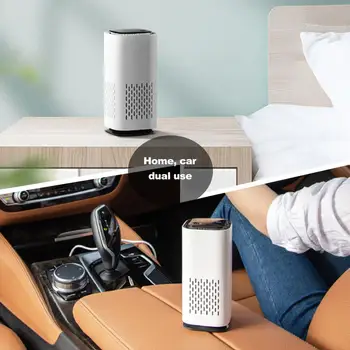 

Car Air Purifier Negative Ion Sterilization USB Small Household Formaldehyde Removing Mini Air Purifier Absorb Dust