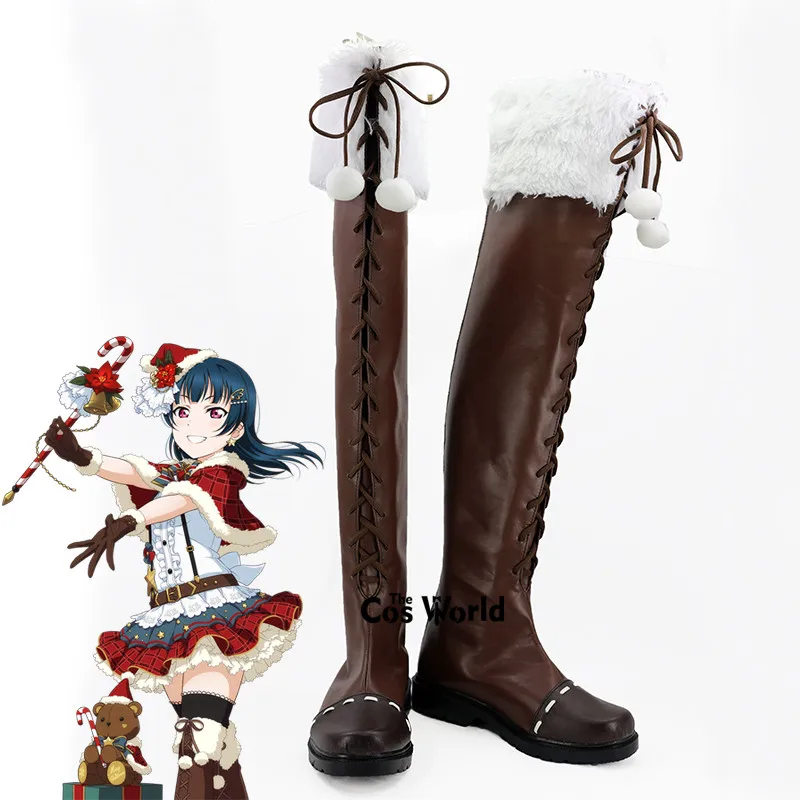 

Прекрасно! Солнечный свет! Сапоги для косплея Aqours, рождественские сапоги из аниме «цушима йошико», на заказ