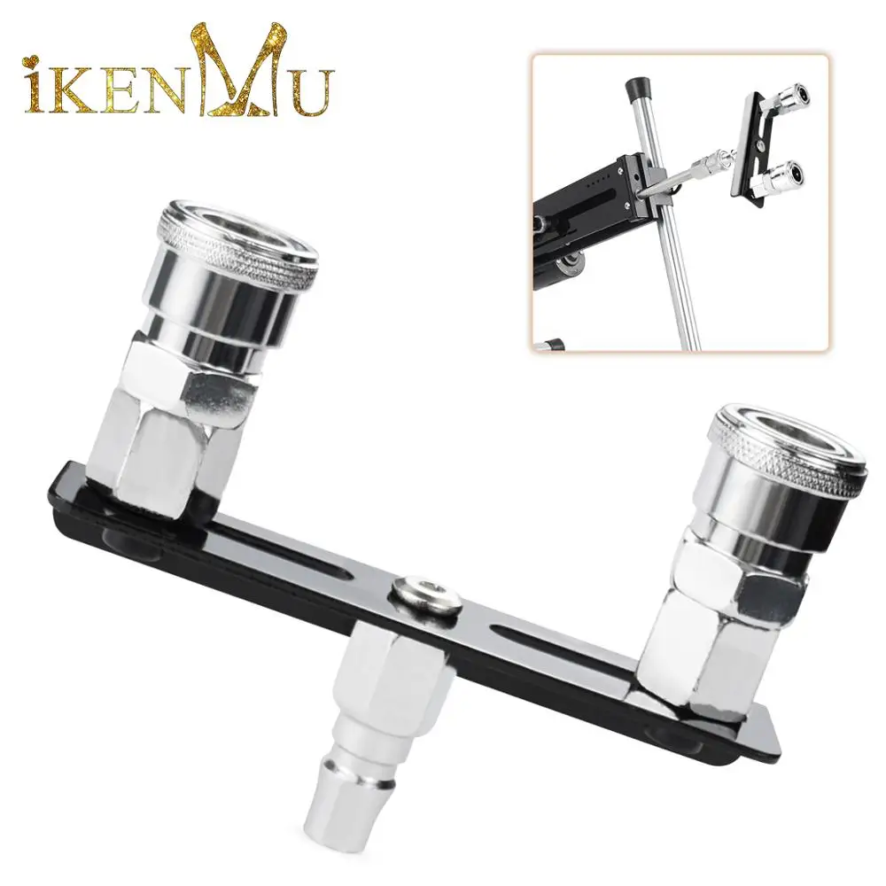 iKenmu Metal Double Quick Connector Dildos Holder Sex Machine Attachment Vac-u-Lock Dildos Holder A