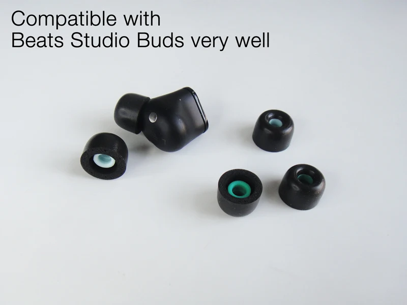 Ultra Memory Foam Eartips Compatible with Beats Studio Buds Ear Tip Earpad Military Cover by 2022 New!