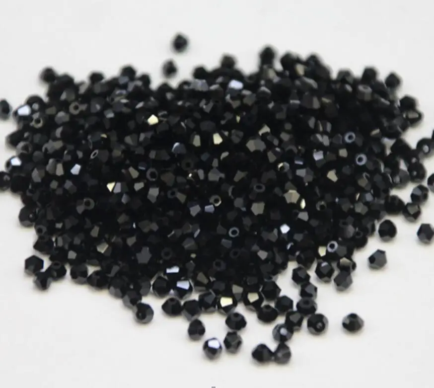 

black 3mm 720pcs/Lot Chinese Top Quality Crystal Bicone Beads Free Shipping