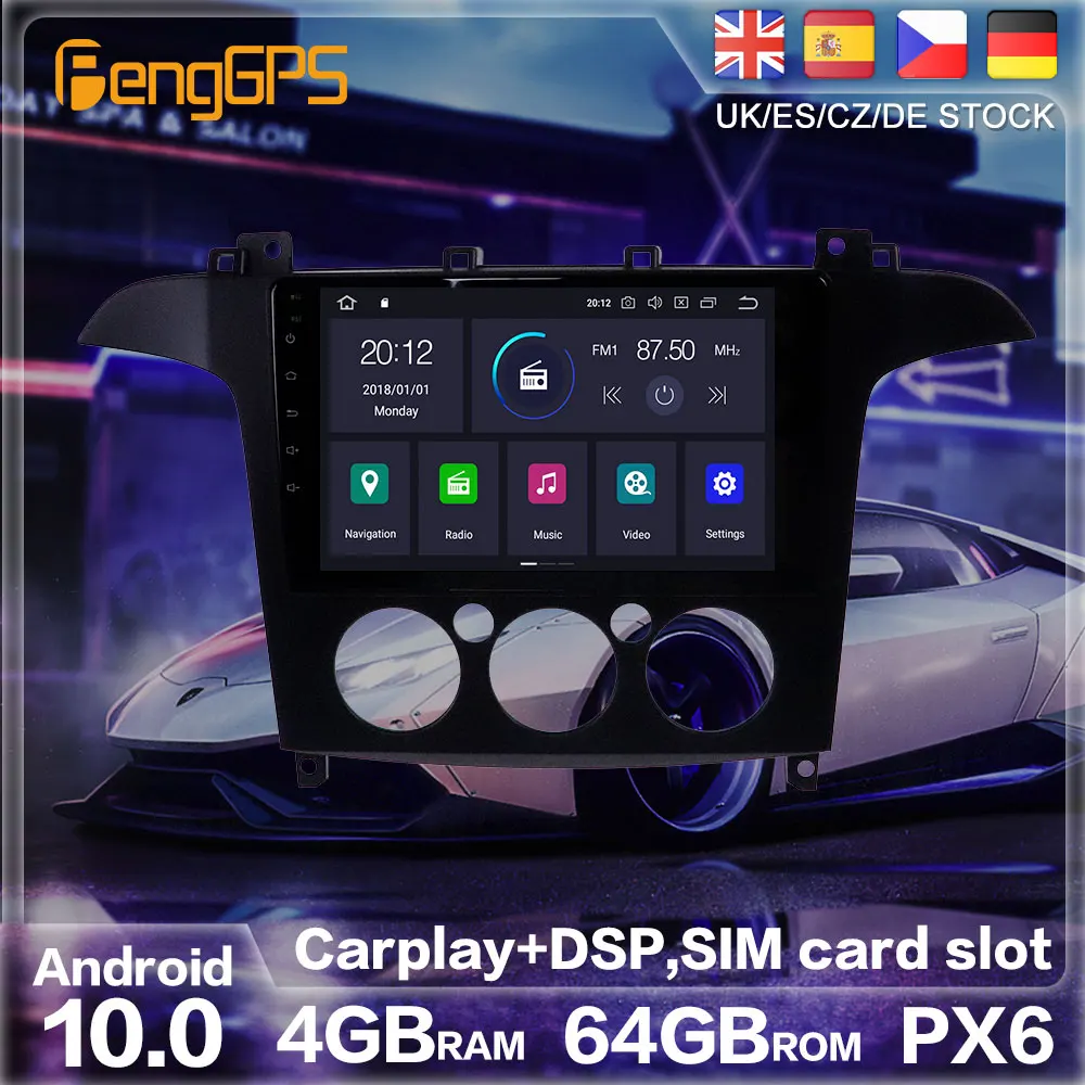 Android 10 PX6 GPS навигация для Ford S Max MAX 1 2006 2008 Авторадио Стерео автомобиль CD DVD
