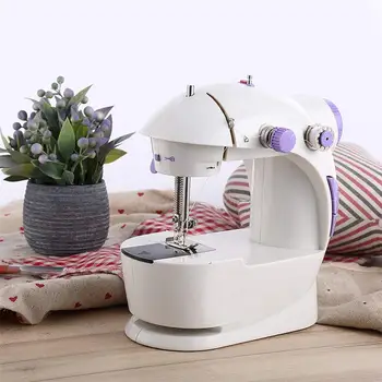 

Mini Sewing Machine With Extension Table Electric Sewing Machine With LED Light Portable Household Sewing Machine Knitting
