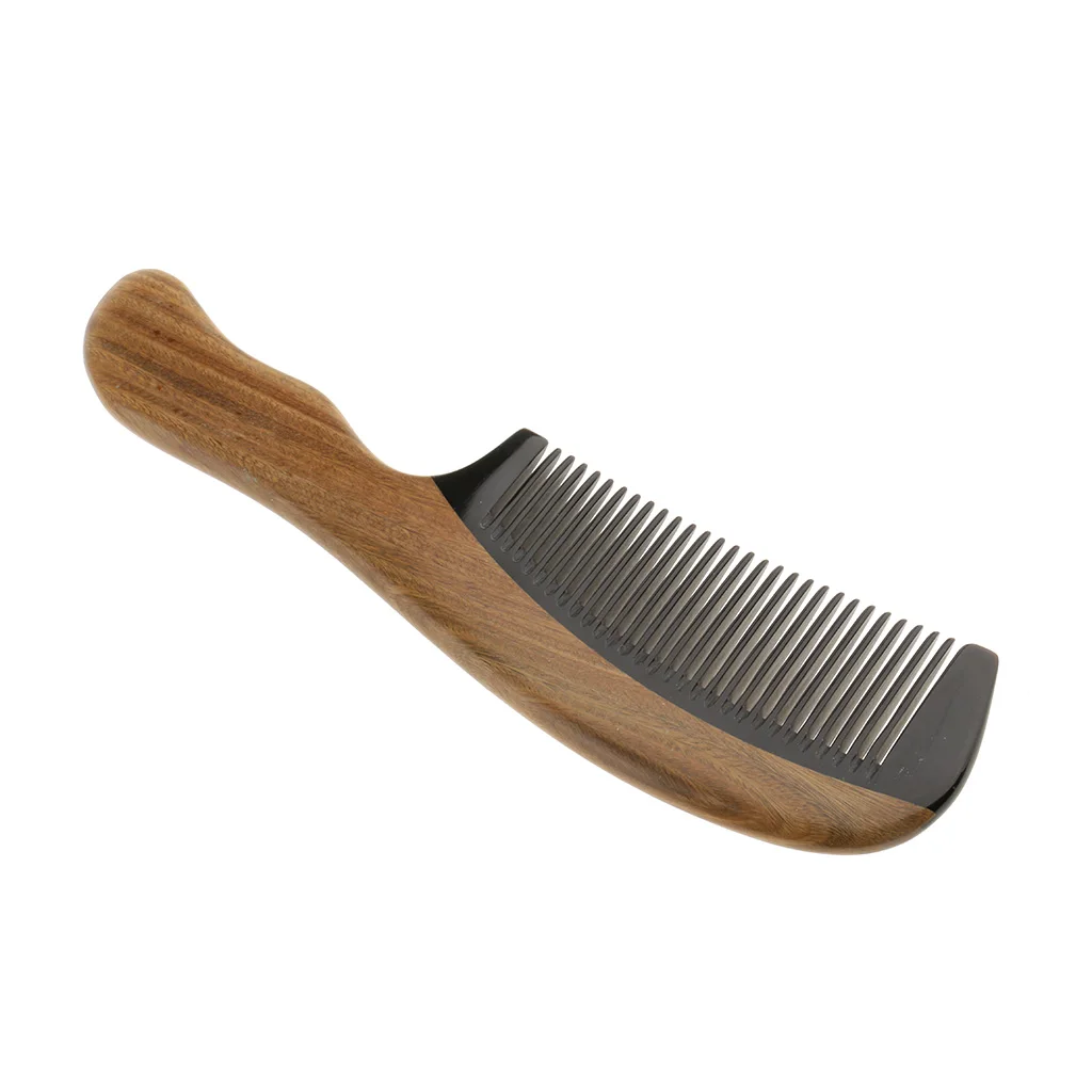 Comfortable Natural Sandalwood Comb Wide Teeth Anti-static Head Massage