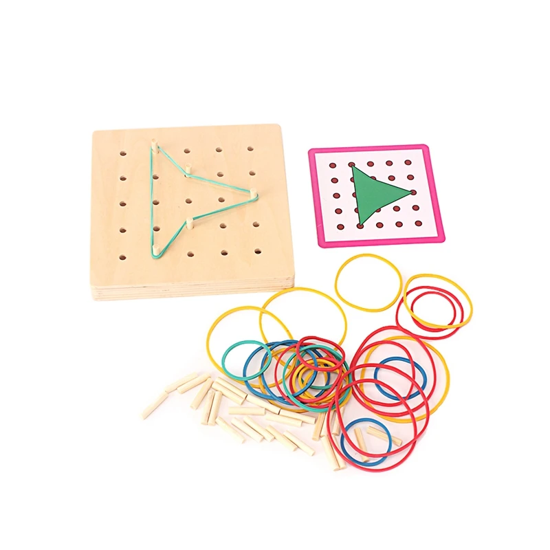 montessori wooden peg board