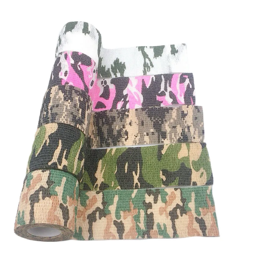 1 Stück Camouflage elastische Bandage selbstklebende Finger Handgelenk Palm Ankle Fixer Wrap Tape Crossfit Sport Tape Pet Medical Bandage – Detail 10