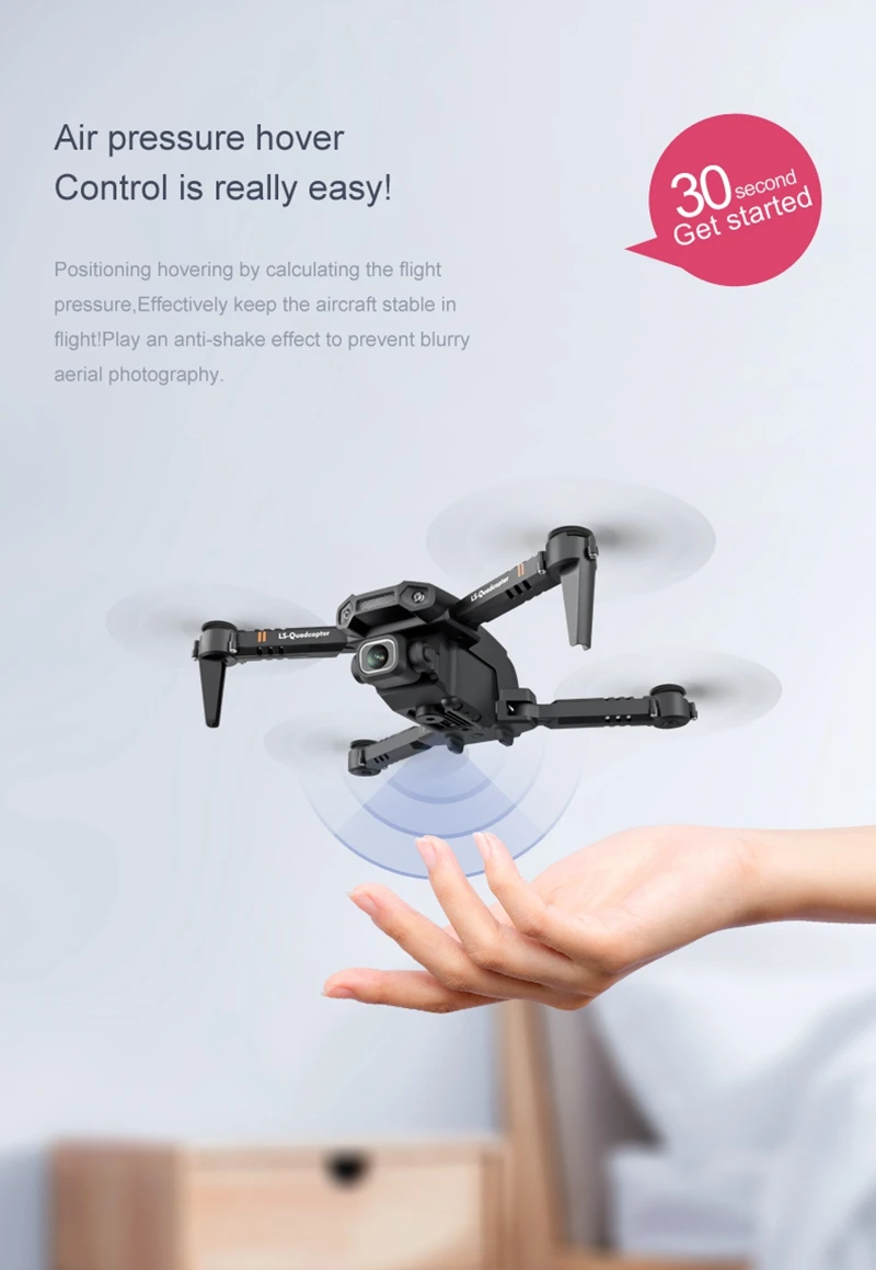 BCOXIDO - Mini Drohne mit 4K Kamera Quadcopter Spielzeug Fpv Drohne mit Kamera HD Weitwinkel Ohne Camera1080P Wifi Drohnen Spielzeug für Kinder