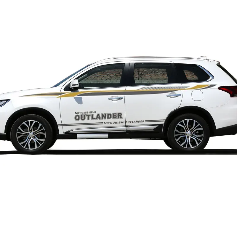 World Datong автомобильный стильный, для спортивного автомобиля автомобильный аксессуар наклейка для Mitsubishi Outlander Двусторонняя наклейка автомобильный Стайлинг