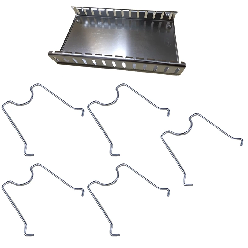 

Stainless Steel Storage Rack Kitchen Storage Pot Lid Cover Cutting Board Cookware Organizer Trumpet