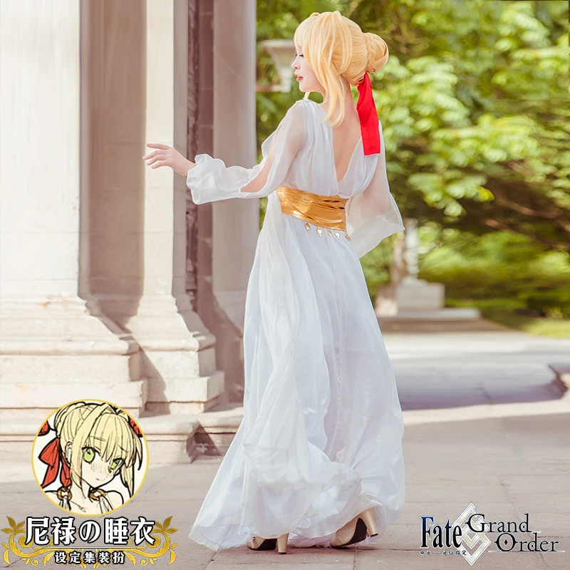 Fate Grand Order nero, для косплея костюмированная Ночная рубашка костюм пижамы платье униформа костюмы для Хэллоуина для женщин аниме одежда наряды