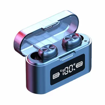 

279 Digital Headphones Wireless Binaural Headset With Battery Display Sports Business Call Wireless Headset
