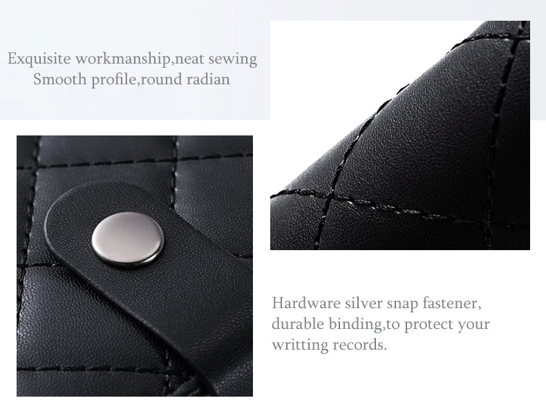 couro PU, 6 Ring Binder Journal, Material