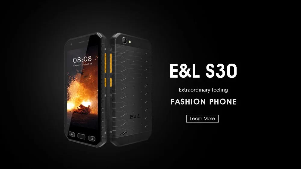 E&L S30 с тройной защитой сотовый телефон 2 Гб 16 Гб IP68 Водонепроницаемый отпечаток пальца ID 4,7 дюймов Android MTK6737 EL30 смартфон