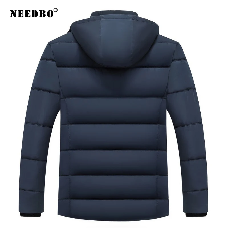 Зимняя мужская куртка с капюшоном большого размера, Толстая теплая зимняя куртка для мужчин, хлопок, стеганая парка, подарок для отца, верхняя одежда, теплое пальто