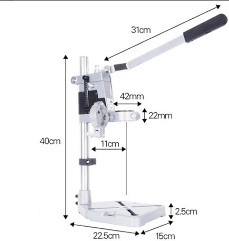 

Bench Drill Press Mounted Electric Table Stand Base Clamp Holder Rack Universal