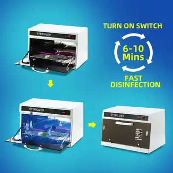 

Nail tools scissors disinfection box beauty salon hair salon nail disinfection cabinet Sterilization-Box Cabinet Ozone