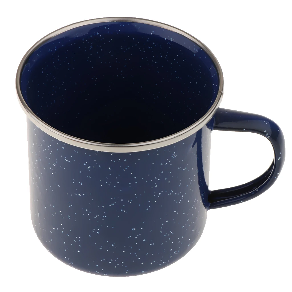 1 Piece 300ml Enamel Cups Coffee Mug Outdoor Enamel Mug Cup Enamelware Tea Coffee Retro Vintage Style Picnic Gift