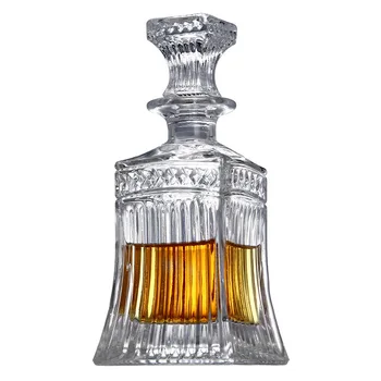 

Hellodream luxury top quality crystal glass lead-free whiskey decanter for liquor or scotch bourbon wine xx oz