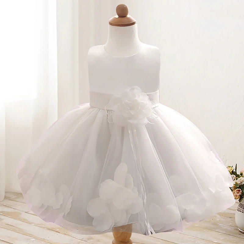 Кружевное Вечернее бальное платье принцессы на свадьбу детская одежда с цветочным узором для девочек Детская праздничная одежда для девочек - Цвет: 01