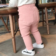 Детские Леггинсы Большие трусики/штаны на подгузник Демисезонный для маленьких мальчиков штаны для девочек теплые хлопковые длинные штаны детские штаны