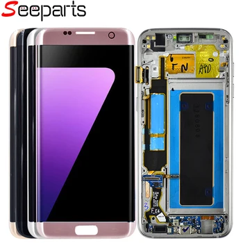 

For SAMSUNG GALAXY S7 EDGE Display S7 Edge LCD Display Touch Screen Digitizer Frame Assembly Replacement For Samsung S7 Edge LCD