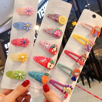 

5Pcs/Set Fruit Sequin Baby Girl Hair Clip Pin Hairpin Hairband Pin Barrette Hairpin Headdress Accessories Hair Styling Tools