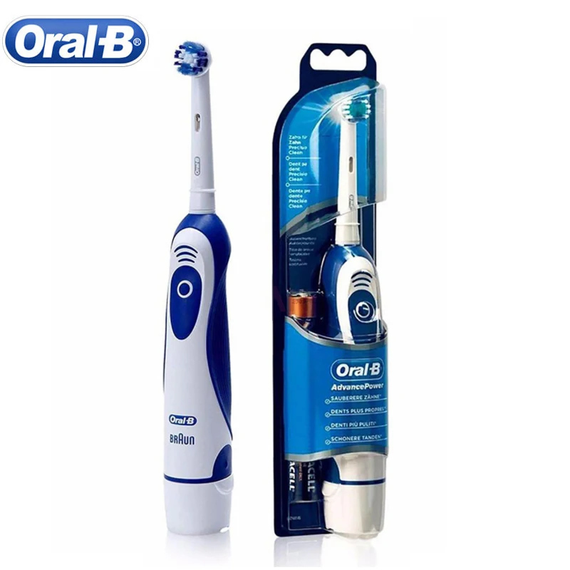 Oral B 4010 Electric Toothbrush 7600 times/Min Rotating Precision Clean Battery Powered 4 Pcs Replaceable Brush Heads Travel Box Oral B 4010 Electric Toothbrush 7600 times/Min Rotating Precision Clean Battery Powered 4 Pcs Replaceable Brush Heads Travel Box