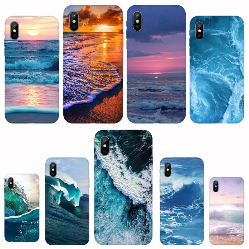 

Waves big sea landscape Phone Case For iphone 12 5 5s 5c se 6 6s 7 8 plus x xs xr 11 pro max