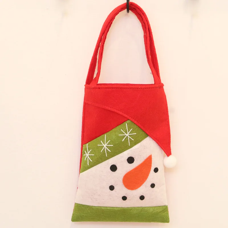 Рождественская Фигурка Санта Снеговик Олень Медведь Пингвин Подарочная сумка Puoch Рождественский контейнер для сладостей Рождественская елка вешалки детский подарок конфеты сумки