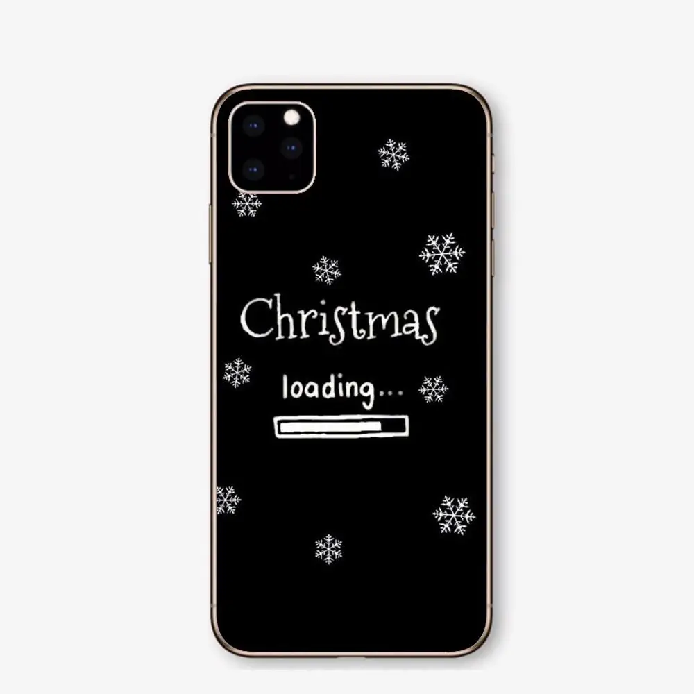 TPU Рождественский Роскошный прозрачный чехол из ТПУ для iPhone 11Pro XS Max 7 5 5S SE 6 7Plus XR 6PIUS мягкая термополиуретановая крышка-Чехол - Цвет: TPU