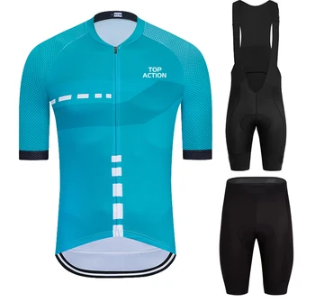 

Top Action 2020 Summer Cycling Suits Road Bike Clothing Men's Pro Shorts Bib Mtb Bike Jersey Clothes Maillot Ciclismo Kit