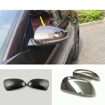 

Car Styling Eyebrow Back Rear View Rearview Side Door Cover Stick Trim Frame Part 2pcs For Hyundai Tucson 2019 2020