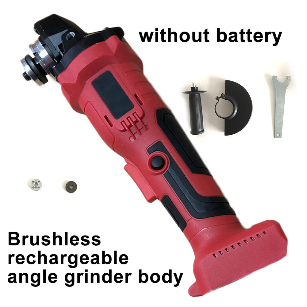 

100mm 18V Brushless Cordless Impact Angle Grinder Grinding Tools Kit Without Battery Fit For Makita 18V
