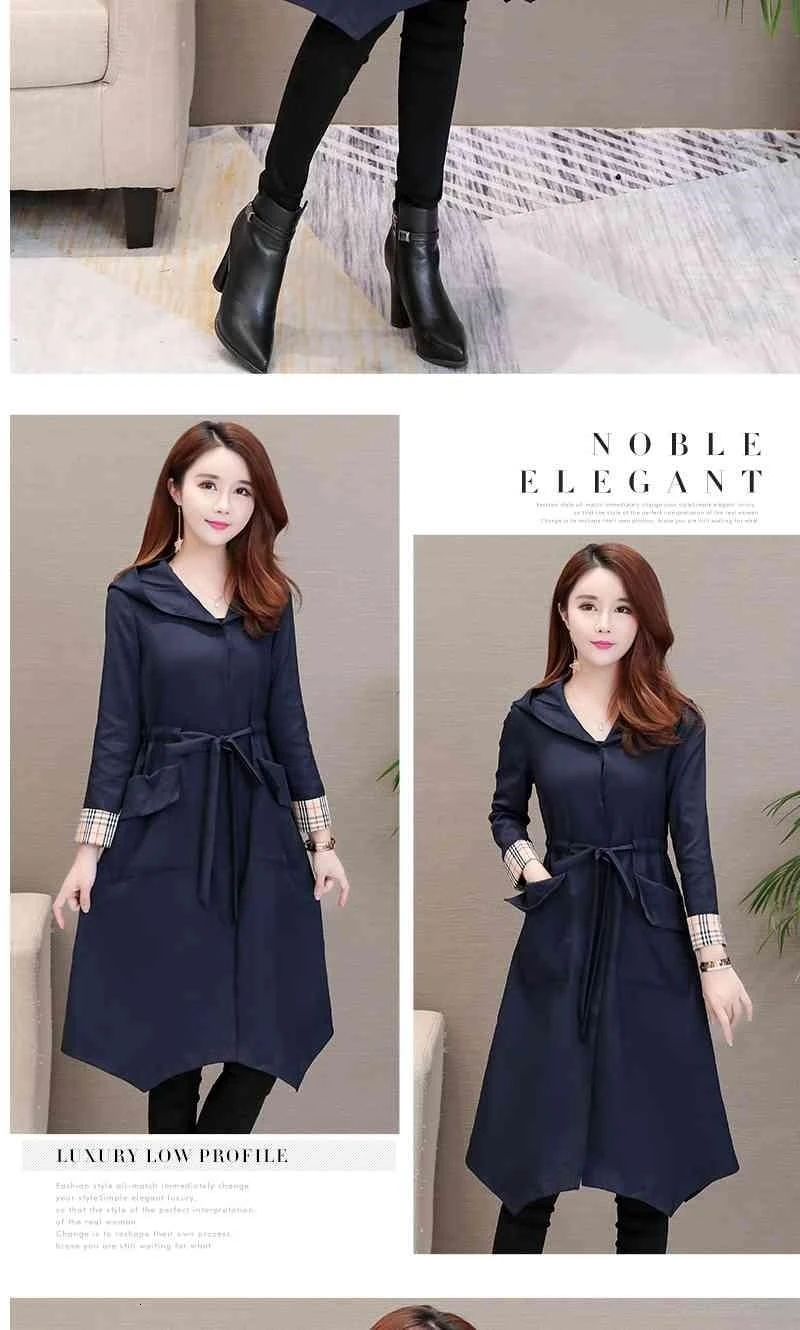 XUXI/женское длинное пальто с капюшоном Moda, новинка 2019 года, осенне-зимняя женская модная повседневная теплая женская одежда Manteau Femme, женская