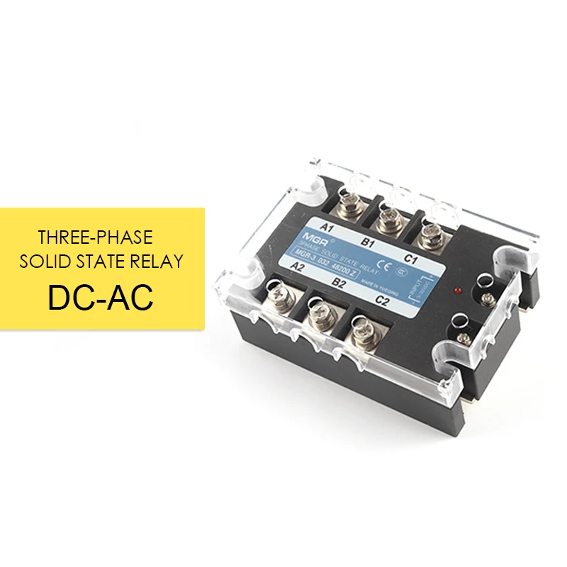 Three-Phase SolidState Relay 3-32VDC Three-Phase SolidState Relay 10A DC-AC 