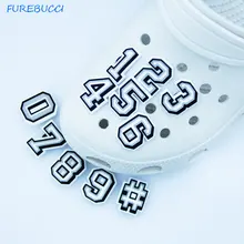 JIBZ – boucles à breloques pour chaussures de haute qualité, 1 pièce, accessoires de bricolage, en PVC, décoration de nombres de chaussures de jardin, cadeaux de noël pour enfants 